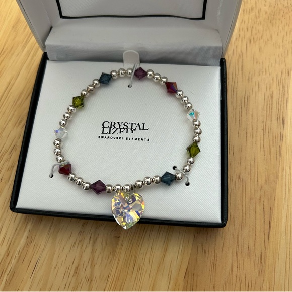 Crystale by L&J Crystallized Swarovski elements heart bracelet multicolor - Picture 1 of 5